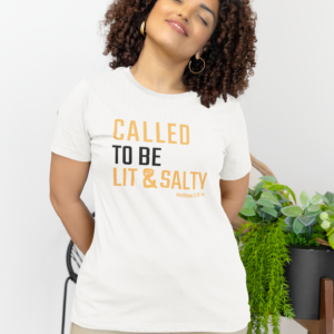 Unisex White Lit & Salty Tee
