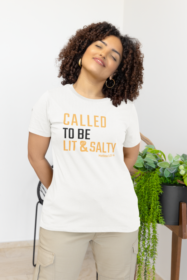 Unisex White Lit & Salty Tee